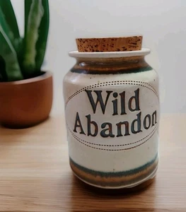 Vintage Brophy Keramik Wortglas "Wild Abandon" 1981 Oviedo Florida glasiert Unikat - Bild 1 von 10
