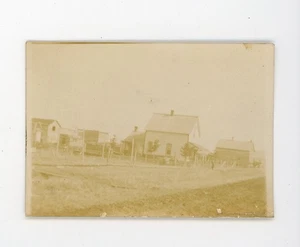 Durban, Manitoba ciudad vista casas edificio etc foto instantánea vintage - Imagen 1 de 3