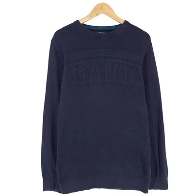 GANT Jersey Hombres Suéter Azul Algodón Pu2 Talla M - Imagen 1 de 4