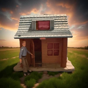 2010 Toys R Us Exclusive Fisher Price Loving Family Cabin & Dad Figur - Bild 1 von 15