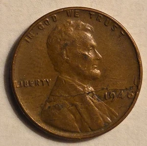 Centavo Lincoln 1946 raro error troquel grieta grande EE. UU. un centavo de trigo - Imagen 1 de 6