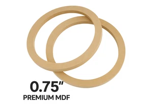 10" Premium MDF" Subwoofer Distanzring - Premium MDF Paar - Bild 1 von 3