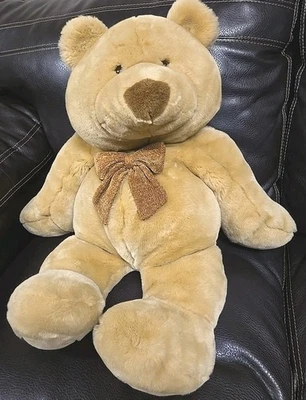 "Oso de peluche Toys R US Animal Alley 2000 Hughbert marrón dorado 26"" peluche - RARO" Foto 1 de 4