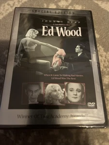 Ed Wood (DVD, 1994) New Sealed Johnny Depp Martin Landis Deleted Scenes 90s Camp - Picture 1 of 2