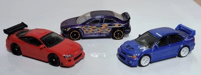 Lote de 3 Hot Wheels Sueltos Paquete de 2 Car Culture Premium Lancer Evo VI / Eclipse + 1 Foto 1 de 4