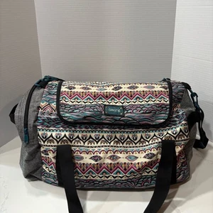 Borsone Dakine fantasia multicolore con tracolla da viaggio - Foto 1 di 6