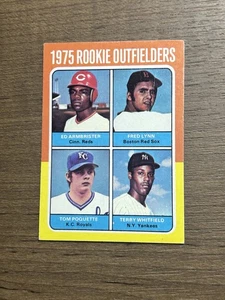 1975 Topps Fred Lynn RC Rookie #622 Red Sox Baseballkarte Falte - Bild 1 von 2
