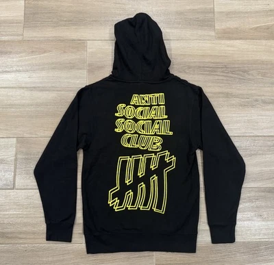 Sudadera con Capucha Anti Social Social Club Invicto PEQUEÑA Para Hombre Ropa de Calle ASSC Foto 1 de 4