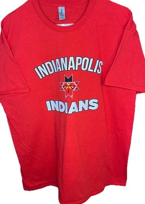 Camiseta roja vintage de béisbol de los Indianapolis Indians MiLB MLB para hombre talla XL Foto 1 de 4