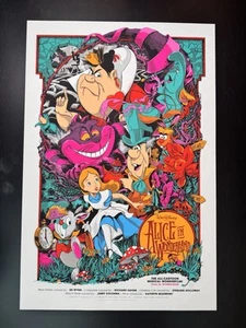 Alice in Wonderland by Ken Taylor Disney Mondo poster screenprint 2014 377/490 - Picture 1 of 20