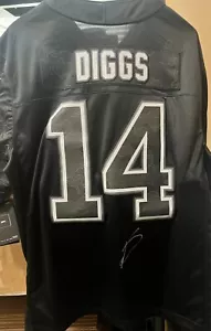 Stefon Diggs Autographed Nike Black Reflective Jersey - Fanatics Authenticated - Picture 1 of 7