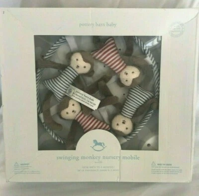 Pottery Barn Kids Swinging Monkey Mobile NLA NWT - Image 1 of 2