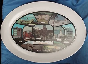 Vintage 1977 Anheuser-Busch Serving Tray beer pub Budweiser Sales Convention - Picture 1 of 3