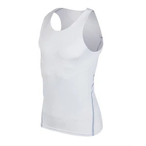 Sports Apparel Skin Tights Compression Mens Elastic Basketball Suit Vest Tops - Picture 1 of 18