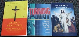 3 LOT MERCY MATTERS, TURNING POINT, BOOK OF CONFIDENCE Catholic JESUS' GRACE - Picture 1 of 2