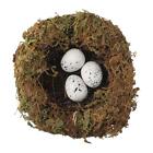 4Pcs with 12 Artificial Bird Eggs&4 Packs of Moss Birds Nest  Party