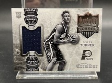 2015-16 PANINI EXCALIBUR MYLES TURNER KNIGHT SCHOOL ROOKIE RELIC PATCH #18
