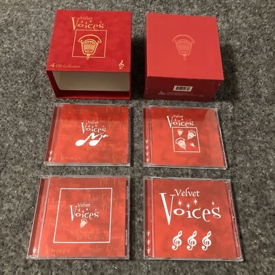 Бархатные голоса (4 CD джазовая коллекция) различные исполнители бокс-сет красный бархат чехол 2005 - Изображение 1 из 4
