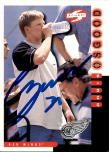Chris Osgood Signed 1997/98 Score Card #17 Detroit Red Wings - Picture 1 of 2