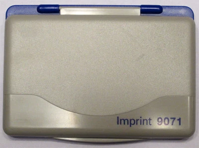 Tampón Tinta AZUL , Tintero Almohadilla para Sello de Caucho 8,5x5,5 cm