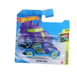2018 Mattel Hot Wheels Dino Ridgers 2021 3/5 Tricera Truck New Purple Blue... - Picture 1 of 2