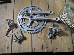 Grupo Shimano 600 165 mm manivela tubo descendente cambio cadena desviador delantero trasero - Imagen 1 de 17