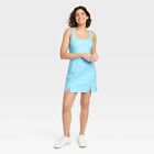 Women's Knit Slit Active Dress - All In Motion Light Blue S