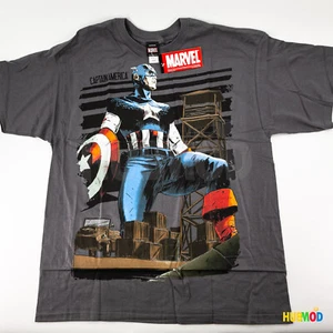 VINTAGE Y2K Mad Engine MARVEL Comics Captain America Mens T-Shirt X-Large XL - Picture 1 of 4