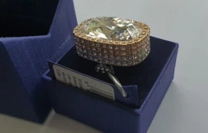 Swarovski 5538823 Ring Stones CRY/GOS 50-52 c20 (Size P) No16 CU56 Exclusive - Picture 1 of 19