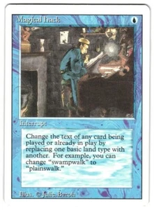 MTG Magical Hack Revised 3ED Rare Vintage Interrupt Change Card Text Unplayed NM - Picture 1 of 2