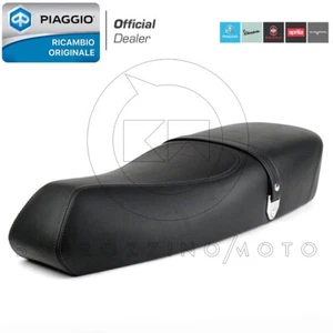 SEDILE SELLA NERA BIPOSTO ORIGINALE PIAGGIO VESPA PX 125 150 200 ARCOBALENO - Imagen 1 de 7