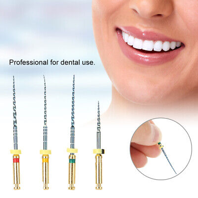 4pcs Golden Dental X3 Heat Activated Niti Endodontic Root Canal File • 11.78£