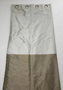 2 Piece J. C. Penny Home Collection Drapes Bronze Black Silver Grommet - Picture 1 of 9