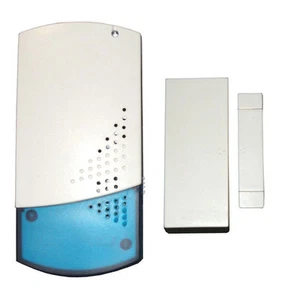 FUNK TÜRKLINGEL ALARM ALARM STECKERGLOCKENSPIEL MIT MAGNETISCHEM TÜR FENSTER KONTAKT - Bild 1 von 2