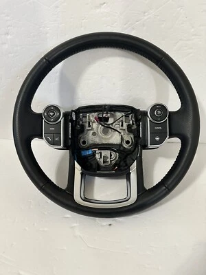 2014-2022 LAND RANGE ROVER SPORT HEATED STEERING WHEEL LEATHER BLACK OEM - Изображение 1 из 4