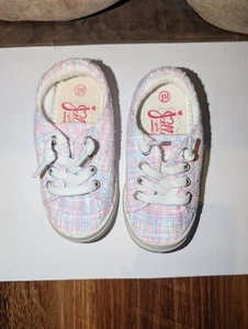 Jellypop Niñas Lil Lollie Púrpura Rosa Cuadros Brillante Informal Pull On Zapatos Talla 6 - Imagen 1 de 11