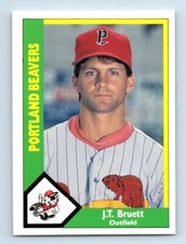 1990 CMC Portland Beavers J.T. Bruett Portland Beavers #24