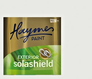 HAYMES 4 LITRE SOLASHIELD EXTERIOR LOW/SHEEN WHITE PAINT - Picture 1 of 2