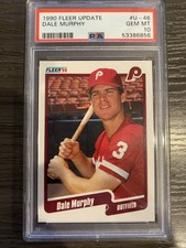 1990 FLEER UPDATE DALE MURPHY #U-46 PSA 10 GEM MINT POP 34