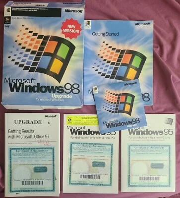 Microsoft Windows 98 Upgrade And Microsoft Windows 95 - Image 1 of 4