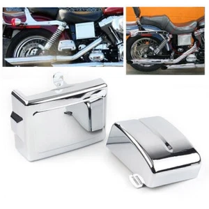 Cubiertas de batería laterales para Harley Dyna Fat Street Bob Low Rider Super Glide 2006-17 - Imagen 1 de 13