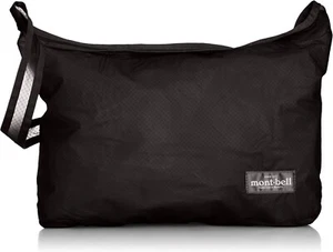 Mont-bell U.L.MONO Shoulder Bag L Black 1123751 Lightweight Compact New from JPN - Picture 1 of 3