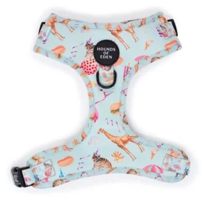 Arnés mediano para perros Hounds Of Eden y soporte para bolsa, diseño de cachorro de circo, PVP £36 - Imagen 1 de 4