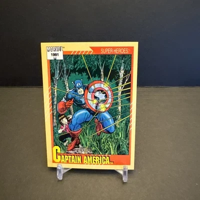 1991 Impel Marvel Universe Super Heroes - #54 CAPTAIN AMERICA EX/NM - Image 1 of 2
