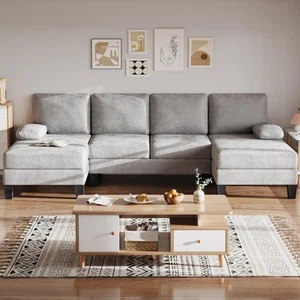 Bezseller 107.3" Sectional Couches for Living Room, U Shaped Modular Sofa Cou... - Picture 1 of 9