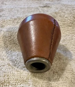 British Shifter Knob Triumph MG Leather Wrapped 4 Speed - Picture 1 of 6
