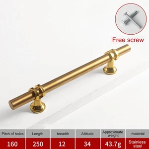 Door Pull Hand With Screws Solid Drawer Handle Accessories Handle - Picture 1 of 56