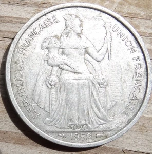 5 Francs Münze Französisch-Polynesien 1952 - Bild 1 von 2