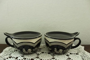 Temptations Doodle Doo Gallo Grande Tazza da Zuppa con Coperchio Nero 22 oz. Gallo - Foto 1 di 3