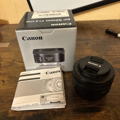 Canon EF 50mm f/1.8 STM Lens. See All Photos. And Read Description - Image 1 of 4